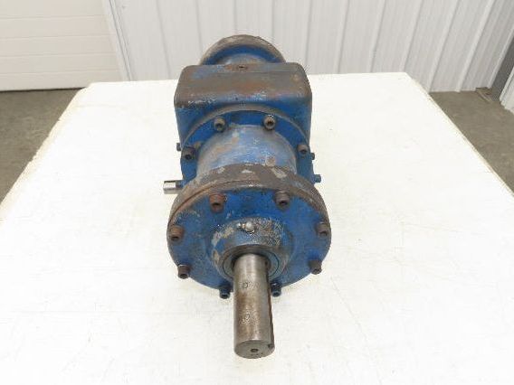 Worm Gearbox Horizontal Drive Dual Output 15:1 Reducer 1" Solid Input Shaft