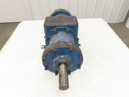 Worm Gearbox Horizontal Drive Dual Output 15:1 Reducer 1" Solid Input Shaft