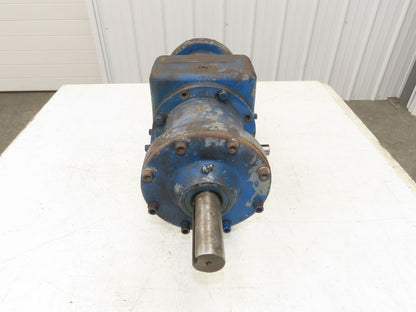 Worm Gearbox Horizontal Drive Dual Output 15:1 Reducer 1" Solid Input Shaft