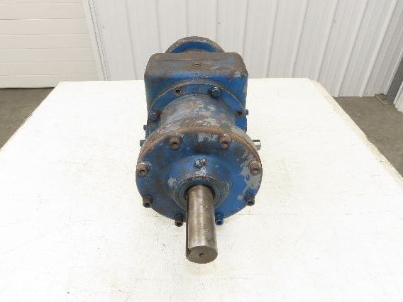 Worm Gearbox Horizontal Drive Dual Output 15:1 Reducer 1" Solid Input Shaft