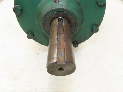 Worm Gearbox Horizontal Drive Dual Output 7.5:1 Reducer 1" Solid Input Shaft