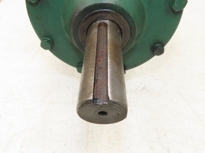 Worm Gearbox Horizontal Drive Dual Output 7.5:1 Reducer 1" Solid Input Shaft