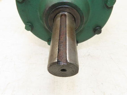 Worm Gearbox Horizontal Drive Dual Output 7.5:1 Reducer 1" Solid Input Shaft