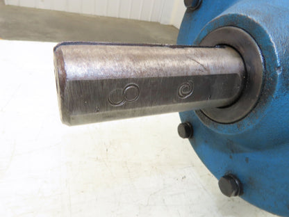 Worm Gearbox Horizontal Drive Dual Output 15:1 Reducer 1" Solid Input Shaft