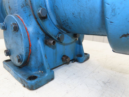 Worm Gearbox Horizontal Drive Dual Output 15:1 Reducer 1" Solid Input Shaft