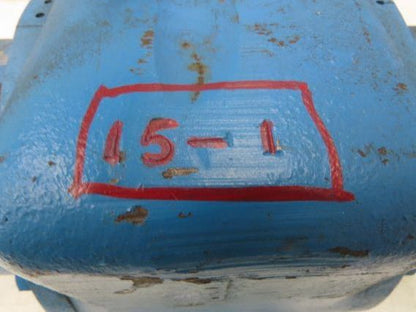 Worm Gearbox Horizontal Drive Dual Output 15:1 Reducer 1" Solid Input Shaft