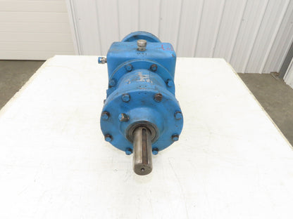 Worm Gearbox Horizontal Drive Dual Output 15:1 Reducer 1" Solid Input Shaft