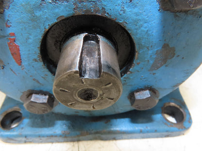 Worm Gearbox Horizontal Drive Dual Output 15:1 Reducer 1" Solid Input Shaft