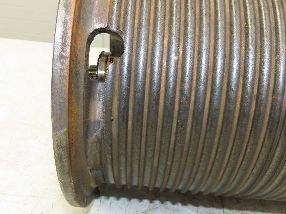 P&H Cleveland Tramrail 1 Ton Bridge Crane Hoist Cable Reel Drum 27' Lift