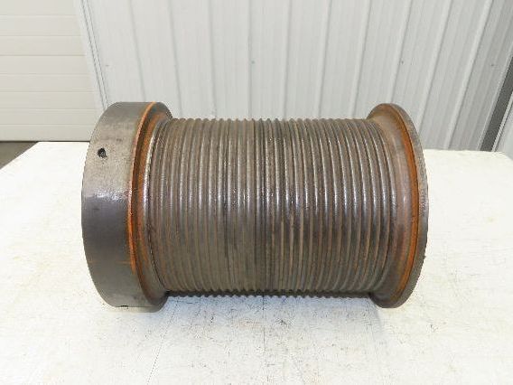 P&H Cleveland Tramrail 1 Ton Bridge Crane Hoist Cable Reel Drum 27' Lift