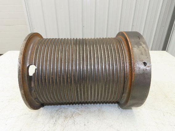 P&H Cleveland Tramrail 1 Ton Bridge Crane Hoist Cable Reel Drum 27' Lift