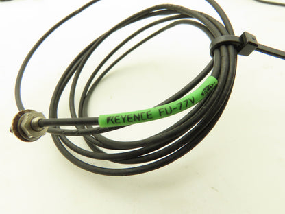 Keyence FU-77Y FU-77TZ Optical Fiber Cables Lot of 9