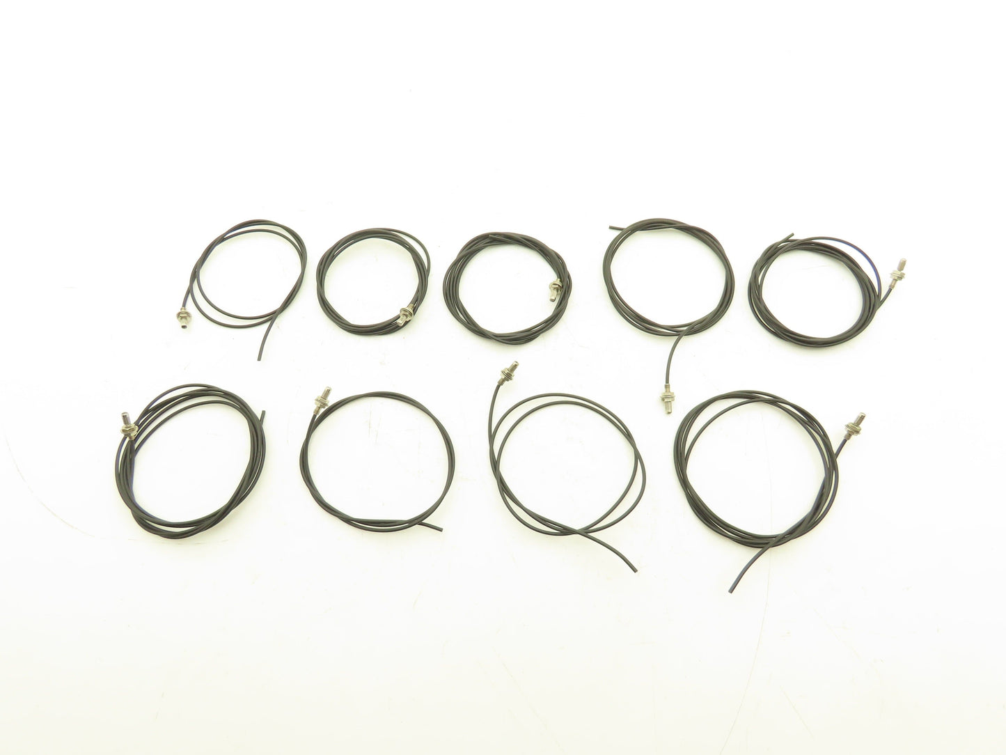 Keyence FU-77Y FU-77TZ Optical Fiber Cables Lot of 9