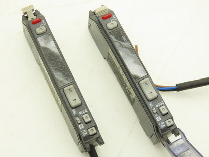 Keyence FS-V31 Fiber Optic Sensor Amplifier NPN 12-24vDC Lot of 11