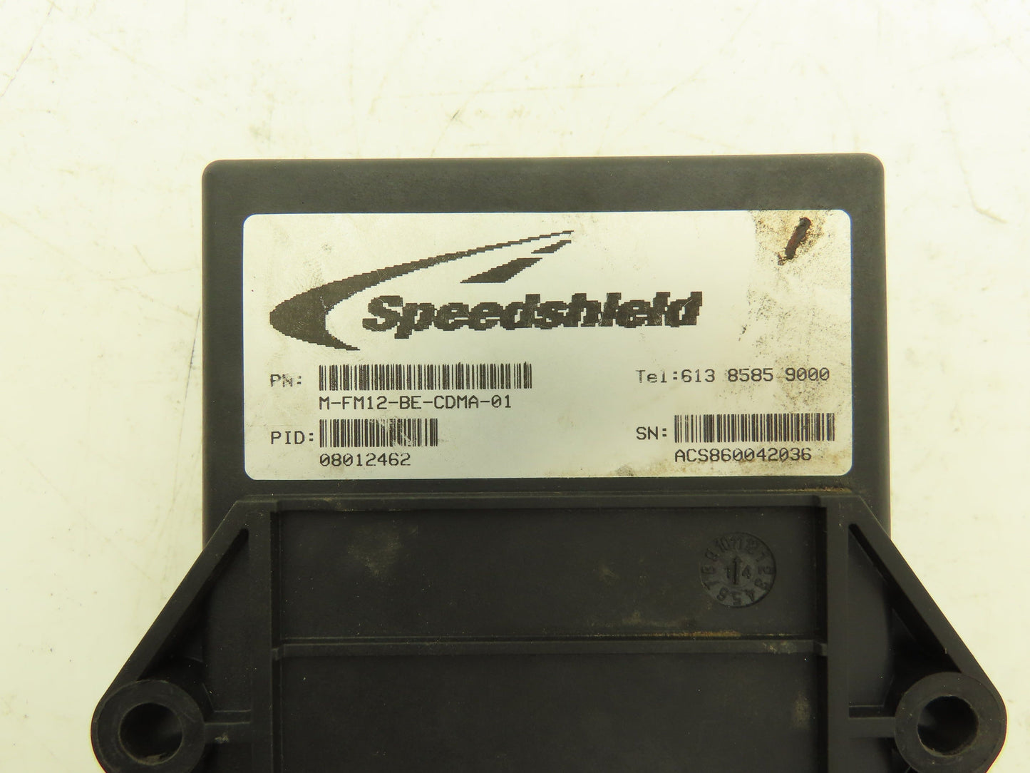 Speedshield M-FM12-BE-CDMA-01 Forklift FleetOnline Tracking System Operator Interface