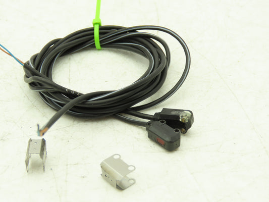 Omron E3T-ST12R Ultracompact Photoelectric Sensor Amplifier Through-Beam 1m NPN