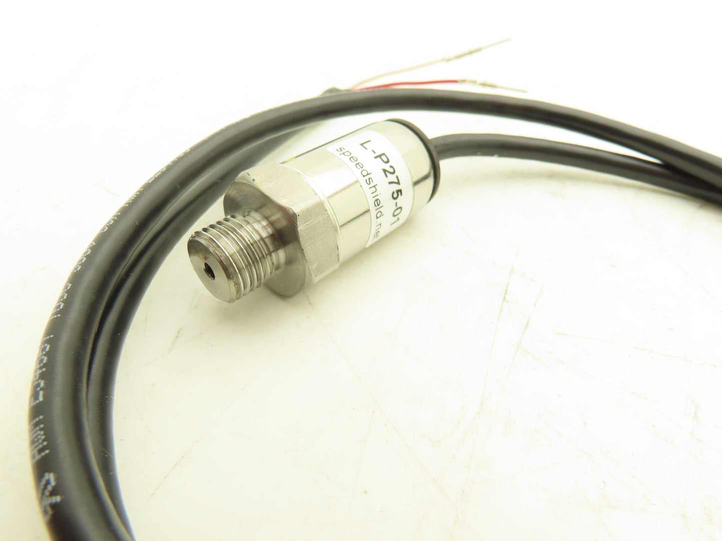 Speedshield L-P275-1 Forklift Pressure Transducer 3wire 1/4"BSPP 1/4"NPT adapter