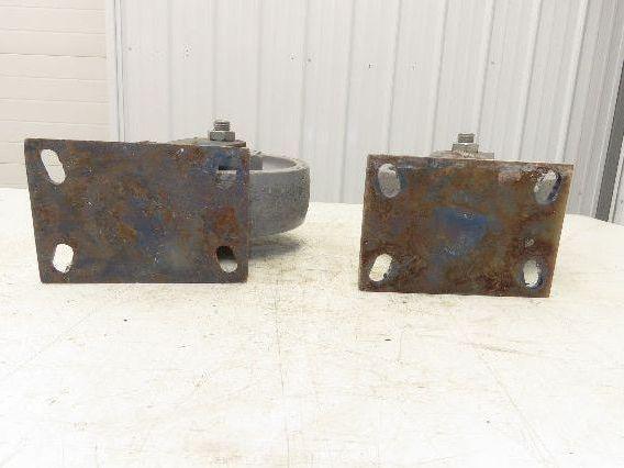 Polyurethane Caster Wheel 8x2.5"Kingpinless Gray Lot of 2