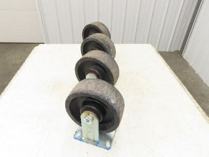 Phenolic Caster Wheel 8x3" Black Lot of 4