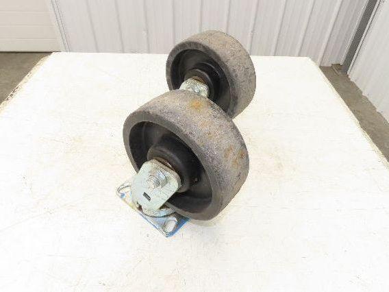 Phenolic Swiveling Caster Wheel 8x3" Black Lot of 2