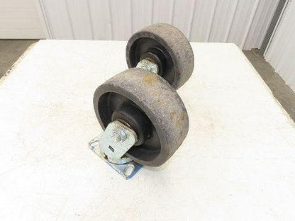 Phenolic Swiveling Caster Wheel 8x3" Black Lot of 2