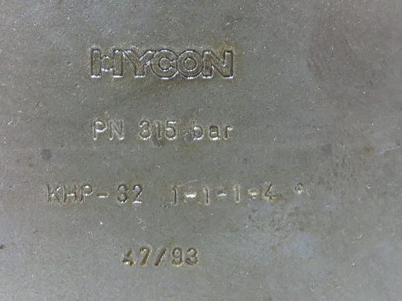 Hycon KHP-32-1114 Hydraulic Ball Valve 2-Way Manifold Mounted 5000 PSI 1-1/4"