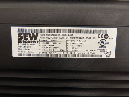 SEW-EuroDrive MDX61B0014-5A3-4-0T Movidrive Compact Servo Drive Inverter 1.4kVA