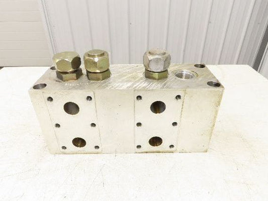Daman E02294REVO Hydraulic 4-Station Aluminum Manifold Block DN32 1-1/4" SAE