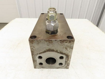 Daman E02293REV0 Hydraulic 4-Station Steel Manifold Block DN32 1-1/4" SAE