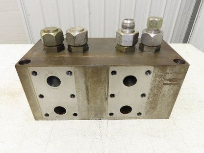 Daman E02293REV0 Hydraulic 4-Station Steel Manifold Block DN32 1-1/4" SAE