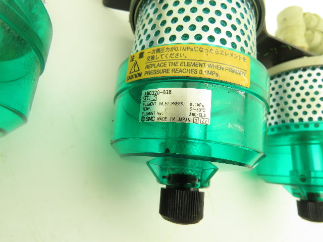 SMC AMC320-03B Exhaust Cleaner Filter 14psi Lot of 7