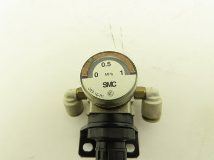 SMC G27-10-R1 | AR10-M5BG Regulator Gauge 1MPa 6mm Push Connector Lot of 6