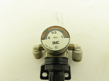 SMC G27-10-R1 | AR10-M5BG Regulator Gauge 1MPa 6mm Push Connector Lot of 6