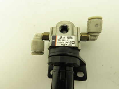 SMC G27-10-R1 | AR10-M5BG Regulator Gauge 1MPa 6mm Push Connector Lot of 6