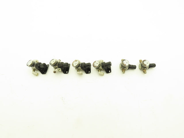 SMC G27-10-R1 | AR10-M5BG Regulator Gauge 1MPa 6mm Push Connector Lot of 6