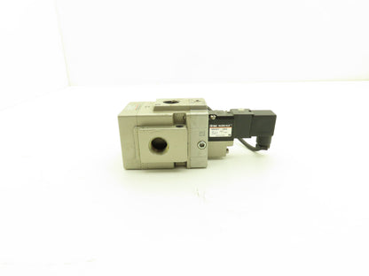 SMC VO307-5DZ | VG342-5DZ-04A 3 Port Pilot Solenoid Valve 24vDC Coil 1/2" NPT