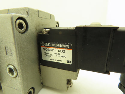 SMC VO307-5DZ | VG342-5DZ-04A 3 Port Pilot Solenoid Valve 24vDC Coil 1/2" NPT
