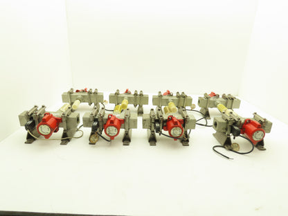 SMC Pneumatic Air Lockout Valve Body Pressure Gauge Assembly 3/4" NPT Lot of 8