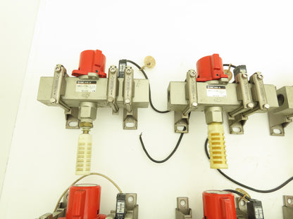 SMC Pneumatic Air Lockout Valve Body Pressure Gauge Assembly 3/4" NPT Lot of 8