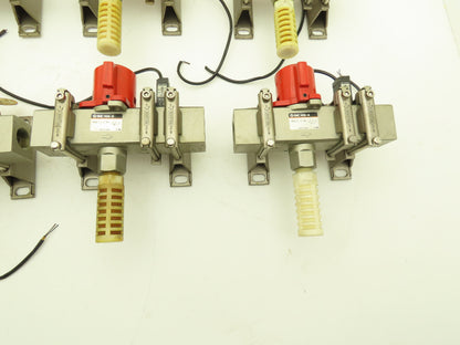 SMC Pneumatic Air Lockout Valve Body Pressure Gauge Assembly 3/4" NPT Lot of 8