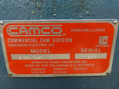 Emerson Camco 900P2H72-270 Parallel Rotary Index Drive 2-Stop -No Gearbox-