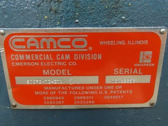 Emerson Camco 900P2H72-270 Parallel Rotary Index Drive 2-Stop -No Gearbox-