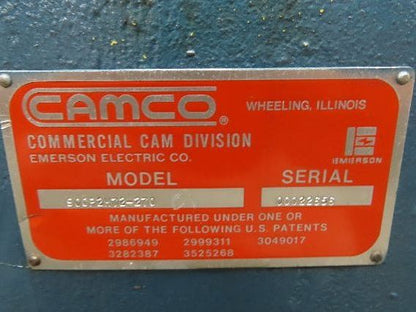 Emerson Camco 900P2H72-270 Parallel Rotary Index Drive 2-Stop -No Gearbox-