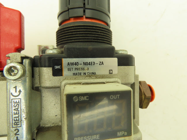 SMC Lockout Valve Regulator Assembly 1/2"NPT AW40N04E1ZA | VHS40N04Z | ISE35N65