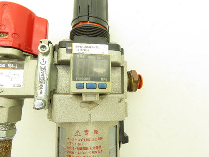 SMC Lockout Valve Regulator Assembly 1/2"NPT AW40N04E1ZA | VHS40N04Z | ISE35N65