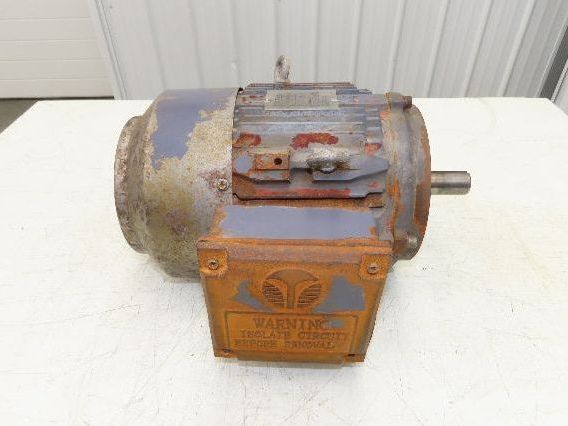 Electric Motor 3Hp 1750RPM 230/460V 3Ph 184 Frame 1-1/8" Shaft