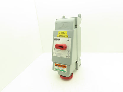 Leviton 460MF7W Fused Mechanical Disconnect 480V 3PH 60A Type 3R, 4X, 12K, IP67