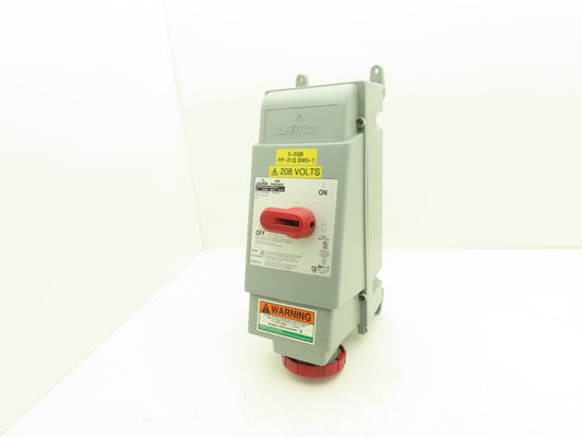 Leviton 460MF7W Fused Mechanical Disconnect 480V 3PH 60A Type 3R, 4X, 12K, IP67