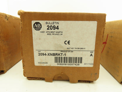 Allen Bradley 2094-XNBRKT-1 Kinetix Mounting Bracket Lot of 3