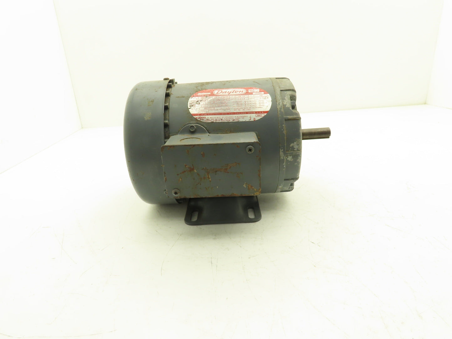 Dayton 2N864L AC Motor 1/3Hp 1725/1425rpm 208-220/440v 3ph D56 PF